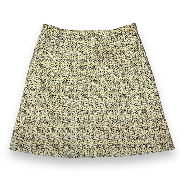 Margaret M Women’s Deandra A-Line Slimming Skirt Yellow Grey Size Large - Picture 4 of 4